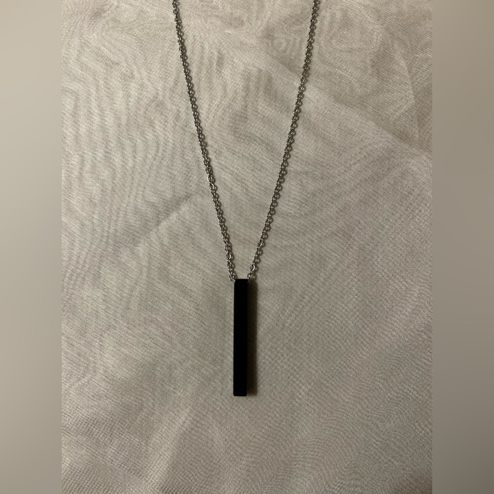 Black Bar Pendant- New